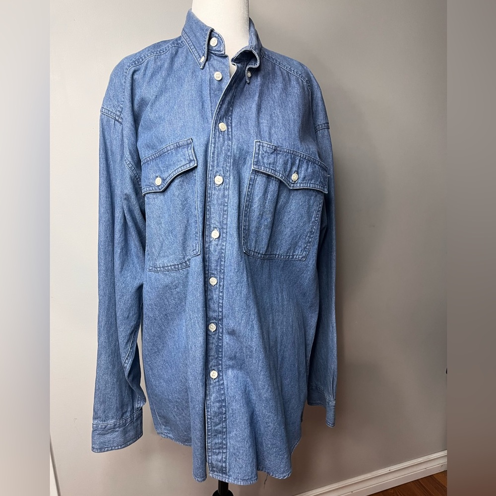 Gant Womans Denim Button Down Shirt!